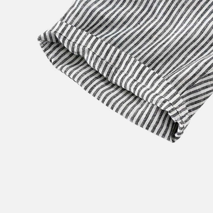 Bermuda Masculina Linho Listrada