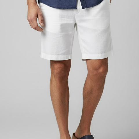 Bermuda Masculina Linho White